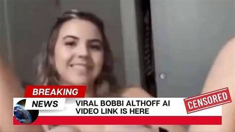 bobbi althoff leak videos|Bobbi Althoff responds to leak video going viral